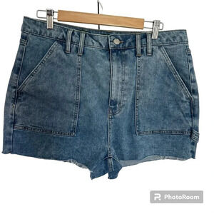 Wild Fable Womens Waist Highest Rise Shorts Medium Wash Size 16